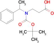 3-{[(tert-butoxy)carbonyl](1-phenylethyl)amino}propanoic acid