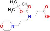 3-{[(tert-butoxy)carbonyl][3-(morpholin-4-yl)propyl]amino}propanoic acid