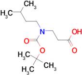 3-{[(tert-butoxy)carbonyl](3-methylbutyl)amino}propanoic acid