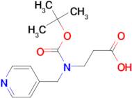 3-{[(tert-butoxy)carbonyl][(pyridin-4-yl)methyl]amino}propanoic acid