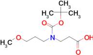 3-{[(tert-butoxy)carbonyl](3-methoxypropyl)amino}propanoic acid