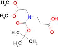 3-{[(tert-butoxy)carbonyl](2,2-dimethoxyethyl)amino}propanoic acid