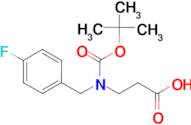 3-{[(tert-butoxy)carbonyl][(4-fluorophenyl)methyl]amino}propanoic acid