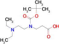 3-{[(tert-butoxy)carbonyl][2-(diethylamino)ethyl]amino}propanoic acid