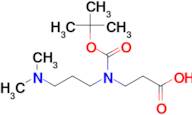 3-{[(tert-butoxy)carbonyl][3-(dimethylamino)propyl]amino}propanoic acid