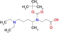 3-{[(tert-butoxy)carbonyl][5-(diethylamino)pentan-2-yl]amino}propanoic acid