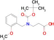 3-{[(tert-butoxy)carbonyl][(2-methoxyphenyl)methyl]amino}propanoic acid