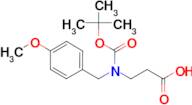 3-{[(tert-butoxy)carbonyl][(4-methoxyphenyl)methyl]amino}propanoic acid