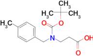 3-{[(tert-butoxy)carbonyl][(4-methylphenyl)methyl]amino}propanoic acid