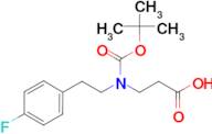 3-{[(tert-butoxy)carbonyl][2-(4-fluorophenyl)ethyl]amino}propanoic acid