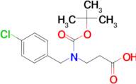 3-{[(tert-butoxy)carbonyl][(4-chlorophenyl)methyl]amino}propanoic acid