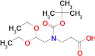 3-{[(tert-butoxy)carbonyl](2,2-diethoxyethyl)amino}propanoic acid