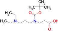 3-{[(tert-butoxy)carbonyl][3-(diethylamino)propyl]amino}propanoic acid