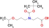 3-{[(tert-butoxy)carbonyl][3-(propan-2-yloxy)propyl]amino}propanoic acid