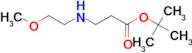 tert-butyl 3-[(2-methoxyethyl)amino]propanoate