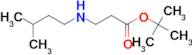 tert-butyl 3-[(3-methylbutyl)amino]propanoate