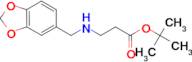 tert-butyl 3-{[(2H-1,3-benzodioxol-5-yl)methyl]amino}propanoate