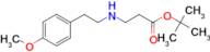 tert-butyl 3-{[2-(4-methoxyphenyl)ethyl]amino}propanoate