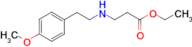 ethyl 3-{[2-(4-methoxyphenyl)ethyl]amino}propanoate