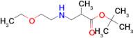 tert-butyl 3-[(2-ethoxyethyl)amino]-2-methylpropanoate