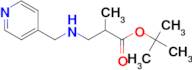 tert-butyl 2-methyl-3-{[(pyridin-4-yl)methyl]amino}propanoate