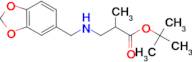 tert-butyl 3-{[(2H-1,3-benzodioxol-5-yl)methyl]amino}-2-methylpropanoate