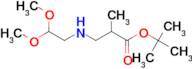 Tert-butyl 3-[(2,2-dimethoxyethyl)amino]-2-methylpropanoate