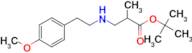 tert-butyl 3-{[2-(4-methoxyphenyl)ethyl]amino}-2-methylpropanoate