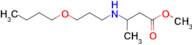 methyl 3-[(3-butoxypropyl)amino]butanoate