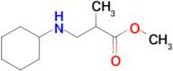 Methyl 3-(cyclohexylamino)-2-methylpropanoate