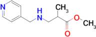 methyl 2-methyl-3-{[(pyridin-4-yl)methyl]amino}propanoate