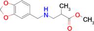 methyl 3-{[(2H-1,3-benzodioxol-5-yl)methyl]amino}-2-methylpropanoate