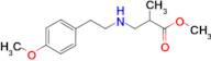 methyl 3-{[2-(4-methoxyphenyl)ethyl]amino}-2-methylpropanoate