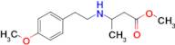 methyl 3-{[2-(4-methoxyphenyl)ethyl]amino}butanoate