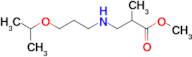 methyl 2-methyl-3-{[3-(propan-2-yloxy)propyl]amino}propanoate