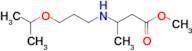 methyl 3-{[3-(propan-2-yloxy)propyl]amino}butanoate