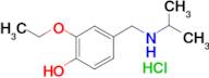 2-ethoxy-4-{[(propan-2-yl)amino]methyl}phenol hydrochloride