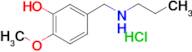 2-methoxy-5-[(propylamino)methyl]phenol hydrochloride