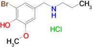 2-bromo-6-methoxy-4-[(propylamino)methyl]phenol hydrochloride