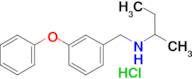 (butan-2-yl)[(3-phenoxyphenyl)methyl]amine hydrochloride