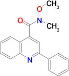 N-methoxy-N-methyl-2-phenylquinoline-4-carboxamide