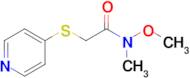 N-methoxy-N-methyl-2-(pyridin-4-ylsulfanyl)acetamide