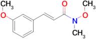 (2E)-N-methoxy-3-(3-methoxyphenyl)-N-methylprop-2-enamide