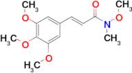 (2E)-N-methoxy-N-methyl-3-(3,4,5-trimethoxyphenyl)prop-2-enamide