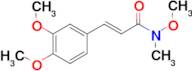 (2E)-3-(3,4-dimethoxyphenyl)-N-methoxy-N-methylprop-2-enamide