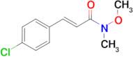 (2E)-3-(4-chlorophenyl)-N-methoxy-N-methylprop-2-enamide