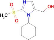 (1-cyclohexyl-2-methanesulfonyl-1H-imidazol-5-yl)methanol