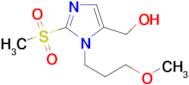 [2-methanesulfonyl-1-(3-methoxypropyl)-1H-imidazol-5-yl]methanol