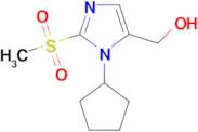 (1-cyclopentyl-2-methanesulfonyl-1H-imidazol-5-yl)methanol