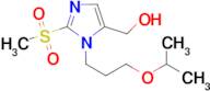 {2-methanesulfonyl-1-[3-(propan-2-yloxy)propyl]-1H-imidazol-5-yl}methanol